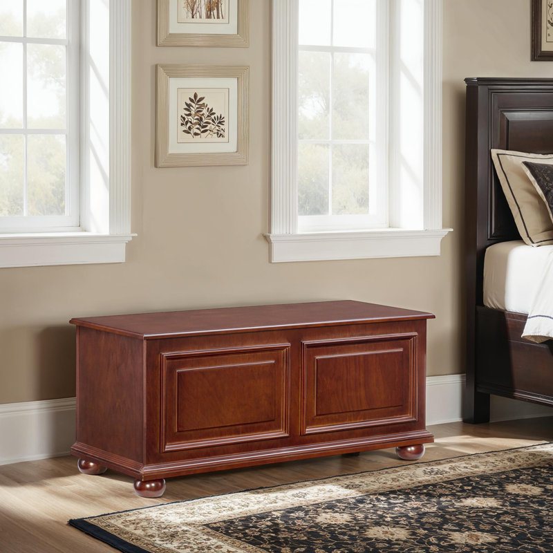 Alcott Hill® Chadwick Solid Wood Blanket Storage Chest & Reviews | Wayfair